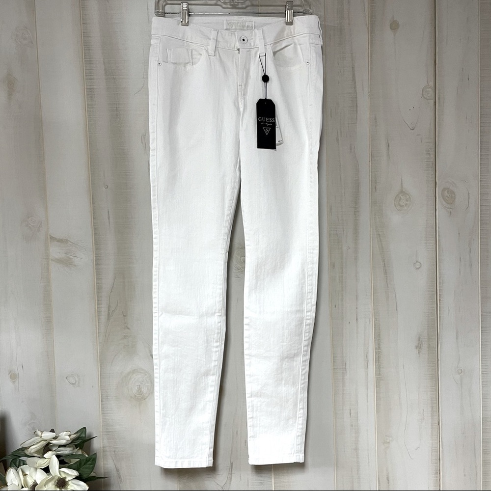 NWT Guess White Brittney Skinny Slim Jeans 28 - Picture 1 of 6